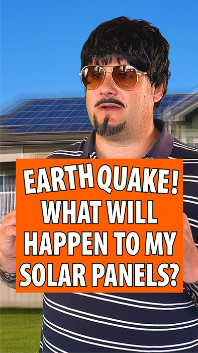 What will happen to my solar panels in an earthquake?
