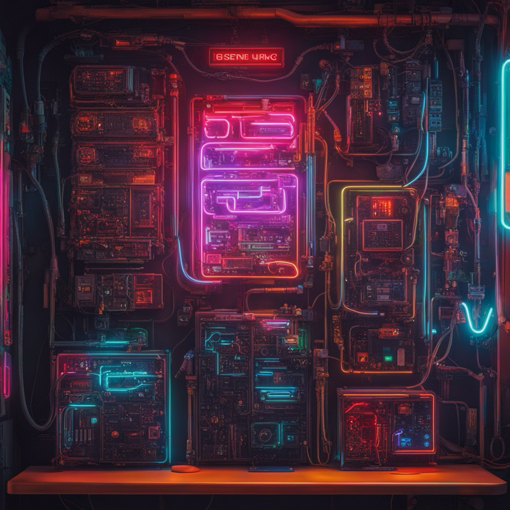 drawing of an electric panel