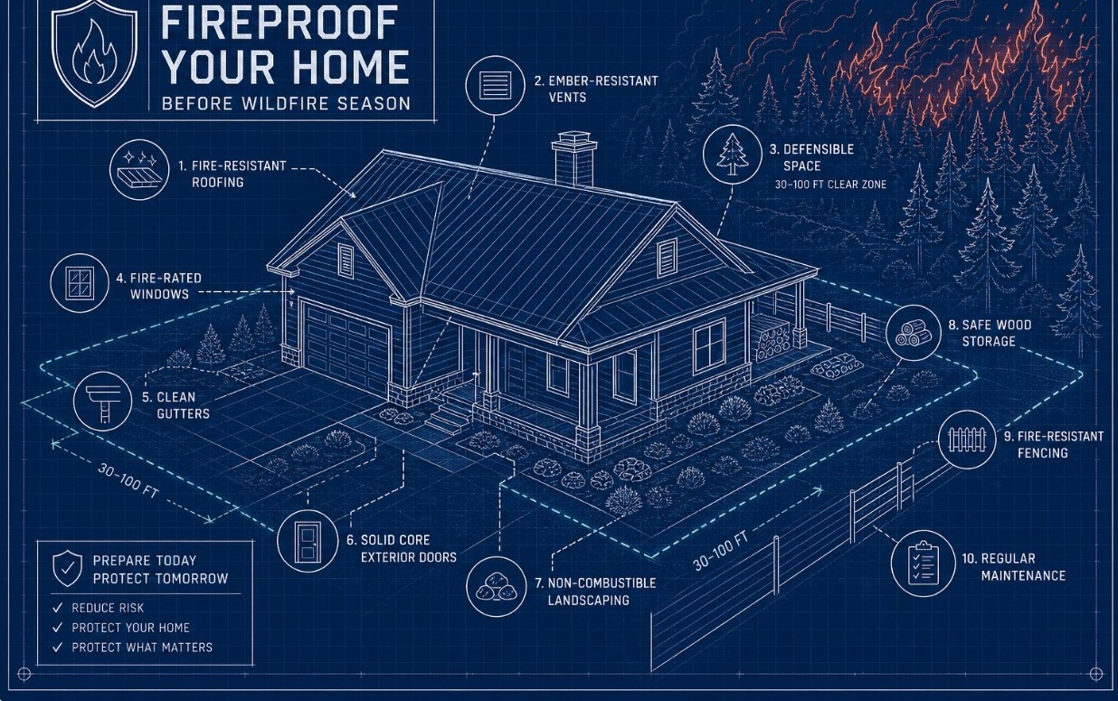 Diagram of fire danger