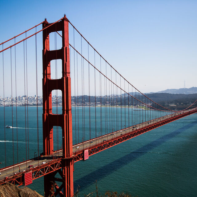 The Golden Gate Bridge in San Francisco, California, September 6, 2016. The Golden Gate Bridge in San Francisco, California, September 6, 2016.