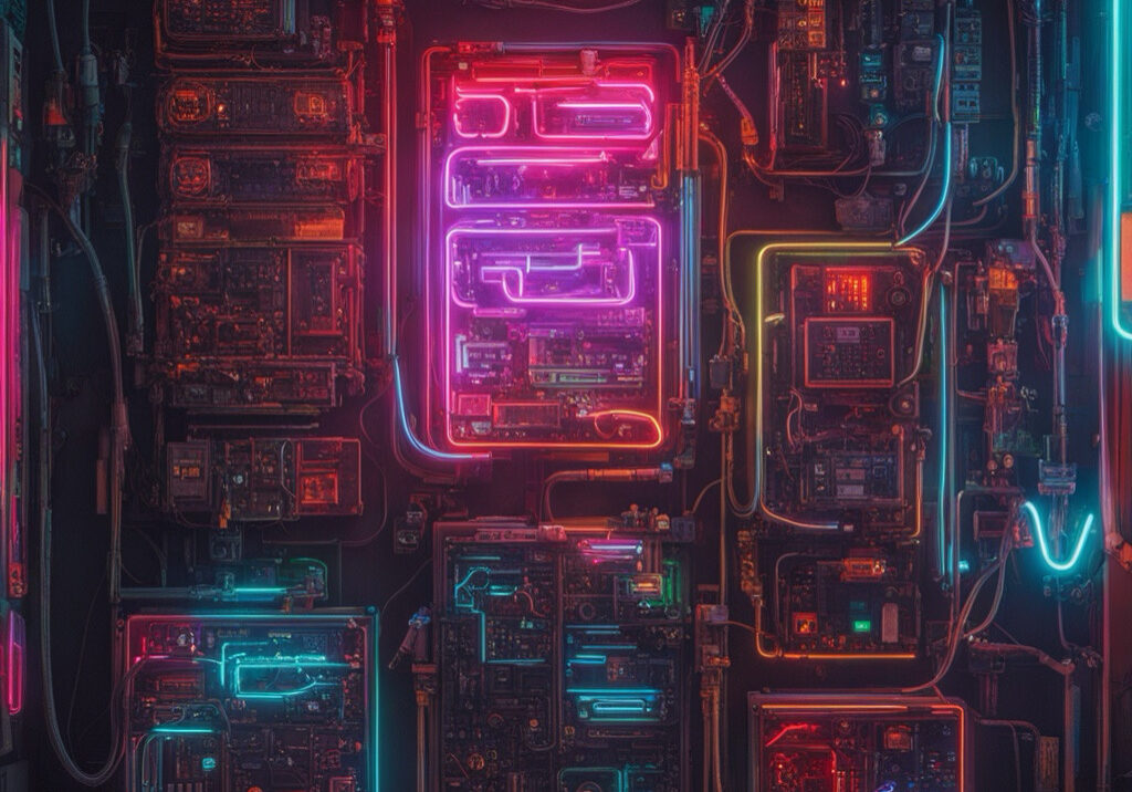 drawing of an electric panel